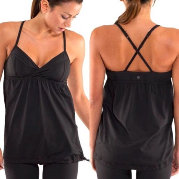 Lululemon Athletica Rehearsal Tank Black Size 4 - Picture 1 of 12